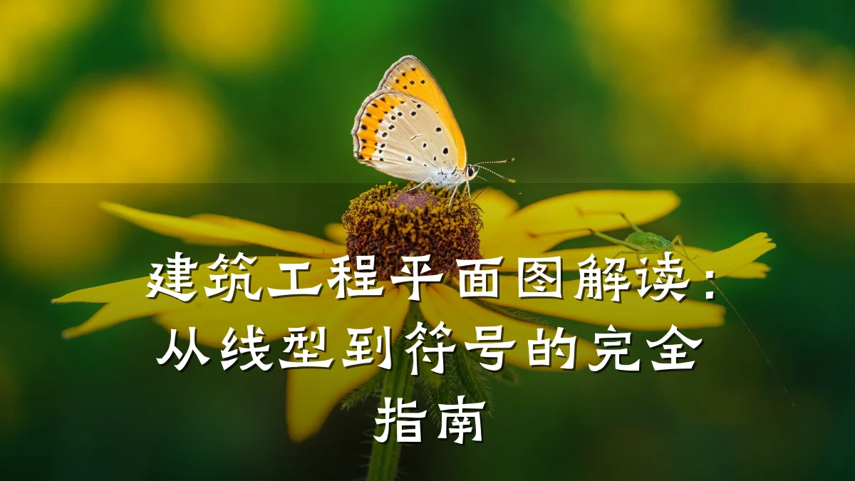 建筑工程平面图解读：从线型到符号的完全指南