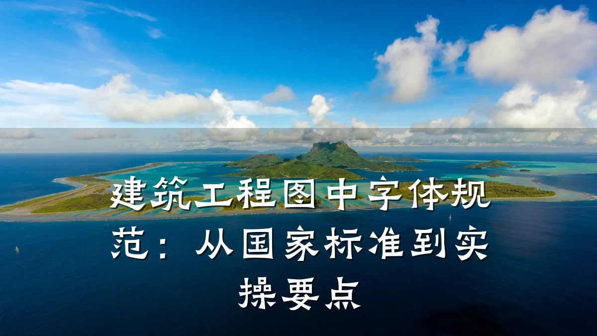 建筑工程图中字体规范：从国家标准到实操要点