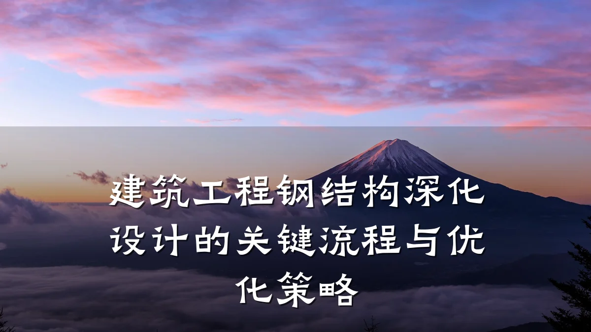 建筑工程钢结构深化设计的关键流程与优化策略