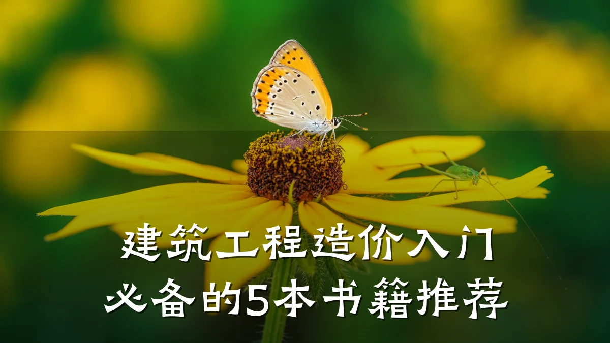建筑工程造价入门必备的5本书籍推荐