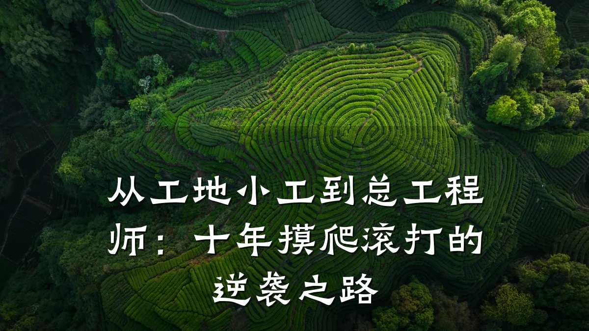 从工地小工到总工程师：十年摸爬滚打的逆袭之路