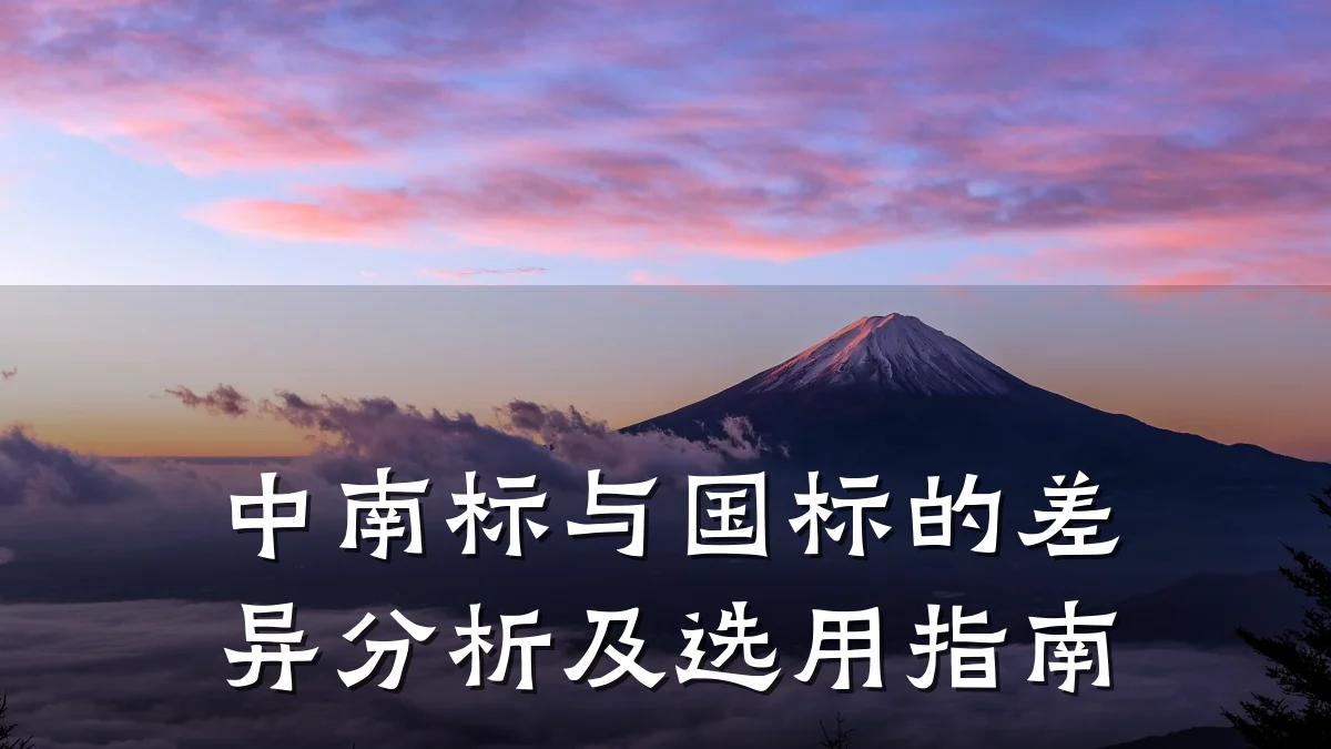中南标与国标的差异分析及选用指南