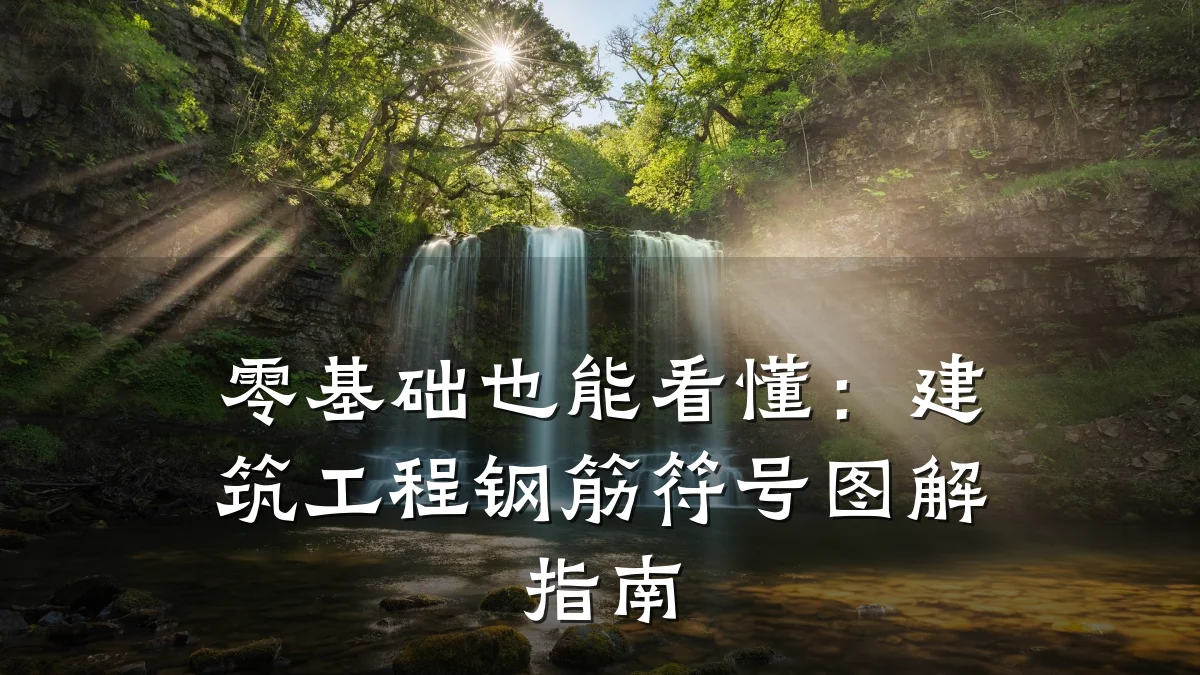 零基础也能看懂：建筑工程钢筋符号图解指南