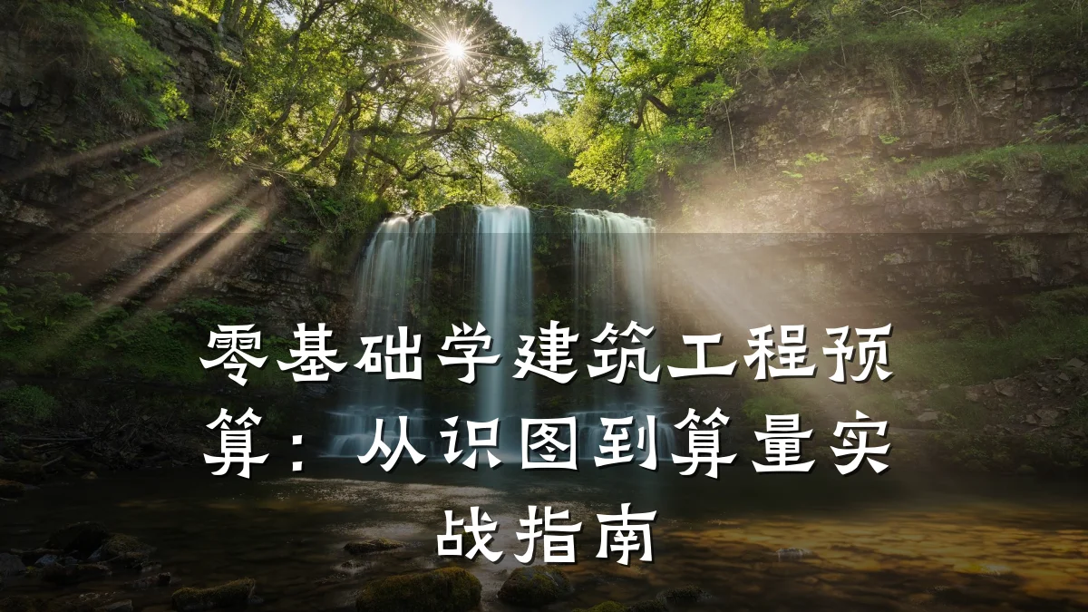 零基础学建筑工程预算：从识图到算量实战指南