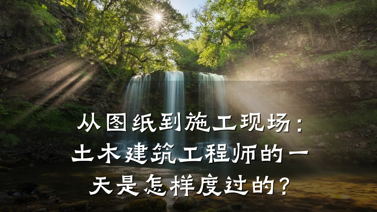 从图纸到施工现场:土木建筑工程师的一天是怎样度过的?