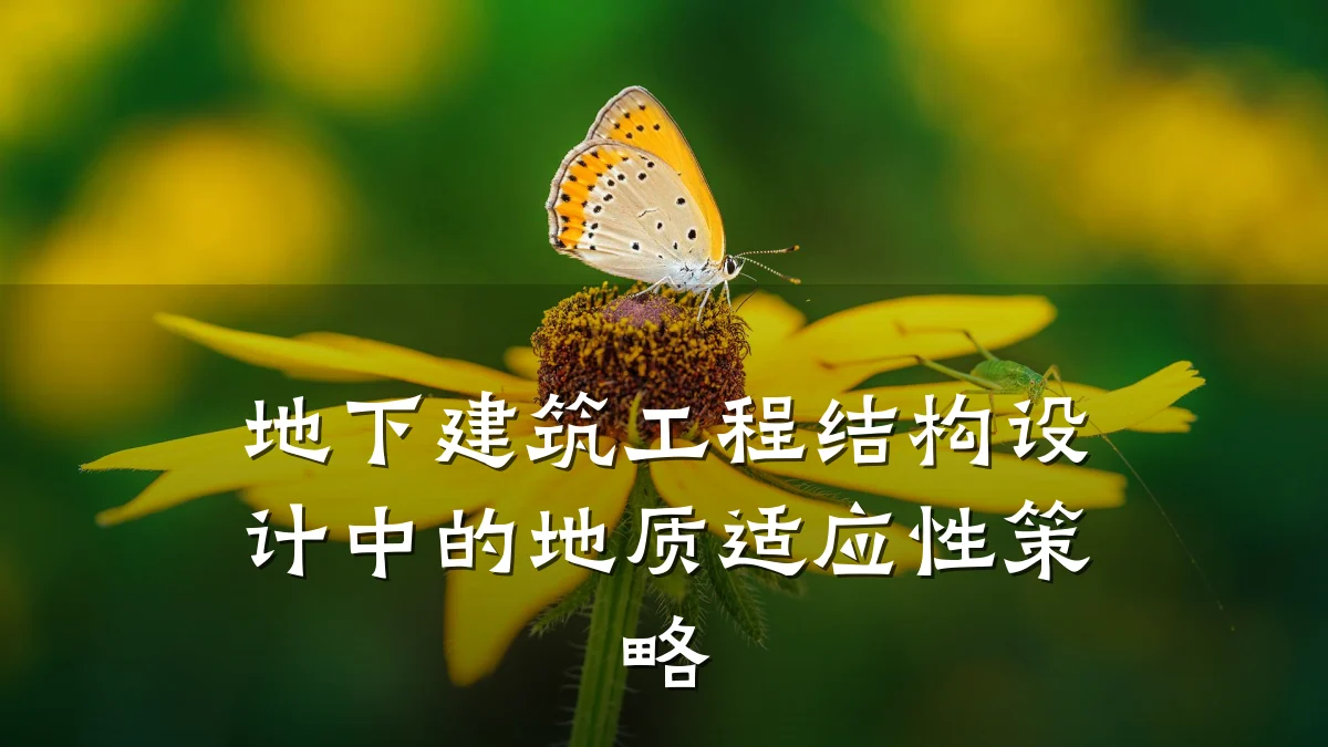 地下建筑工程结构设计中的地质适应性策略
