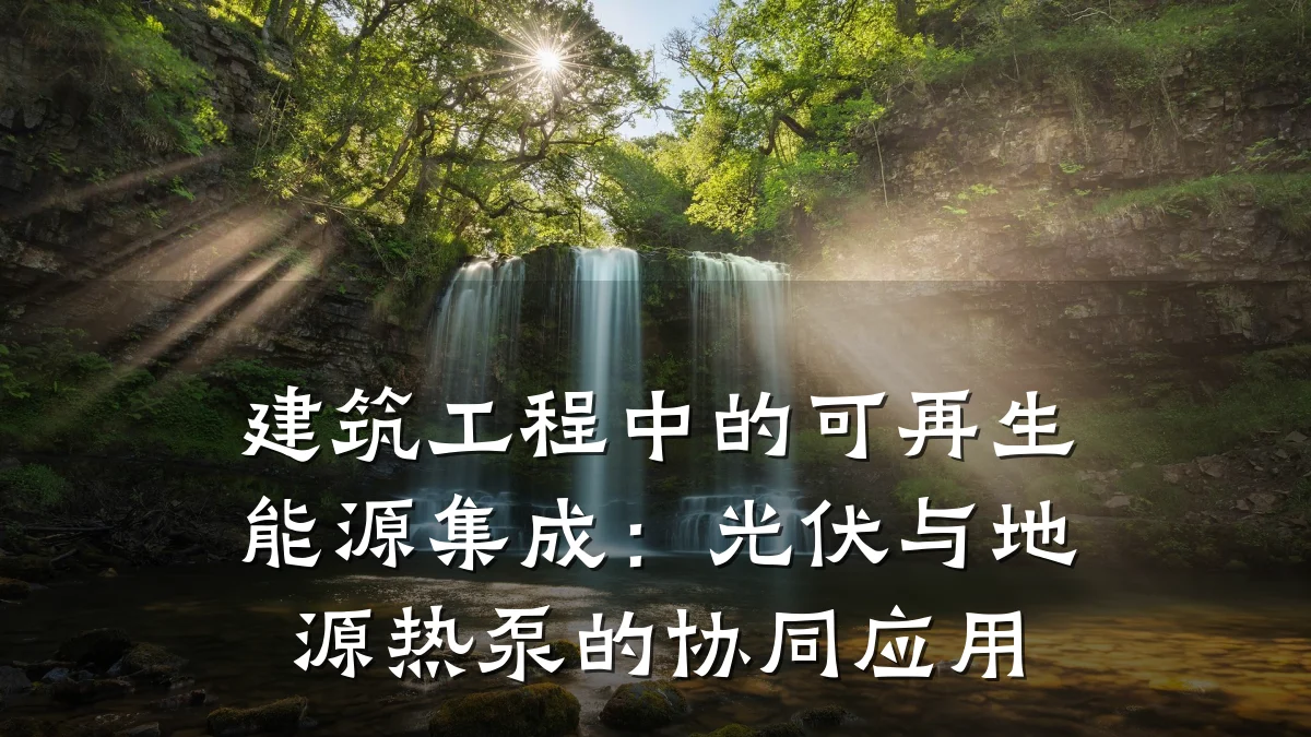 建筑工程中的可再生能源集成:光伏与地源热泵的协同应用