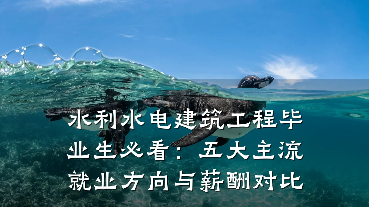 水利水电建筑工程毕业生必看:五大主流就业方向与薪酬对比