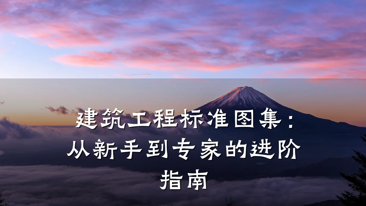 建筑工程标准图集:从新手到专家的进阶指南