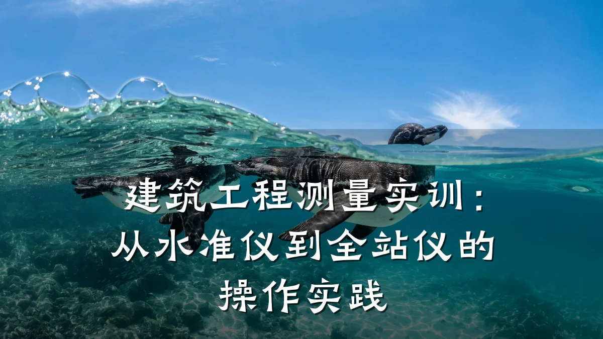 建筑工程测量实训：从水准仪到全站仪的操作实践