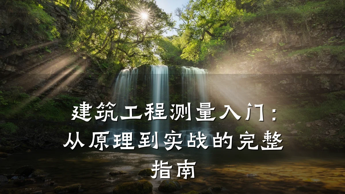 建筑工程测量入门:从原理到实战的完整指南
