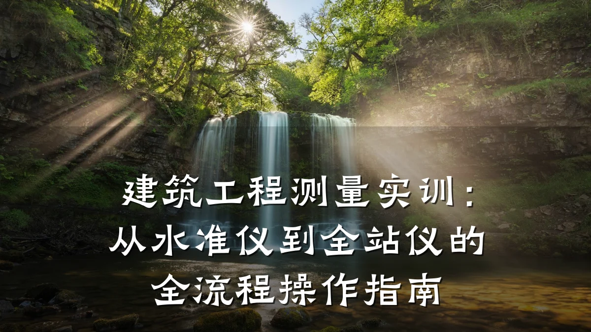 建筑工程测量实训:从水准仪到全站仪的全流程操作指南