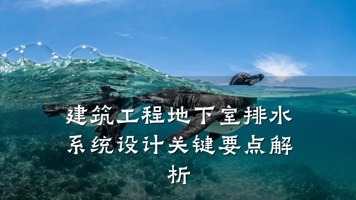 建筑工程地下室排水系统设计关键要点解析