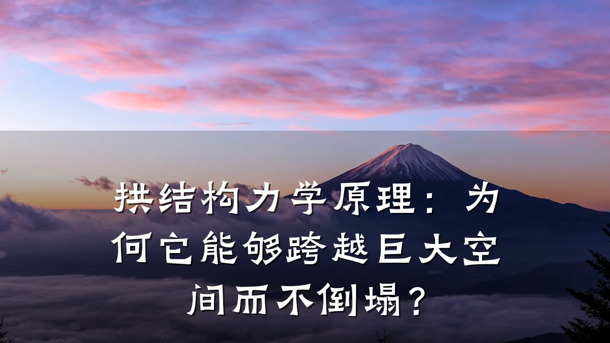 拱结构力学原理：为何它能够跨越巨大空间而不倒塌？