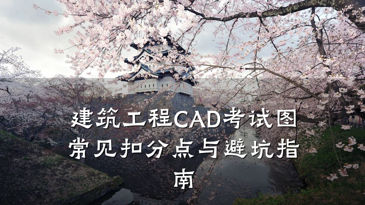 建筑工程CAD考试图常见扣分点与避坑指南