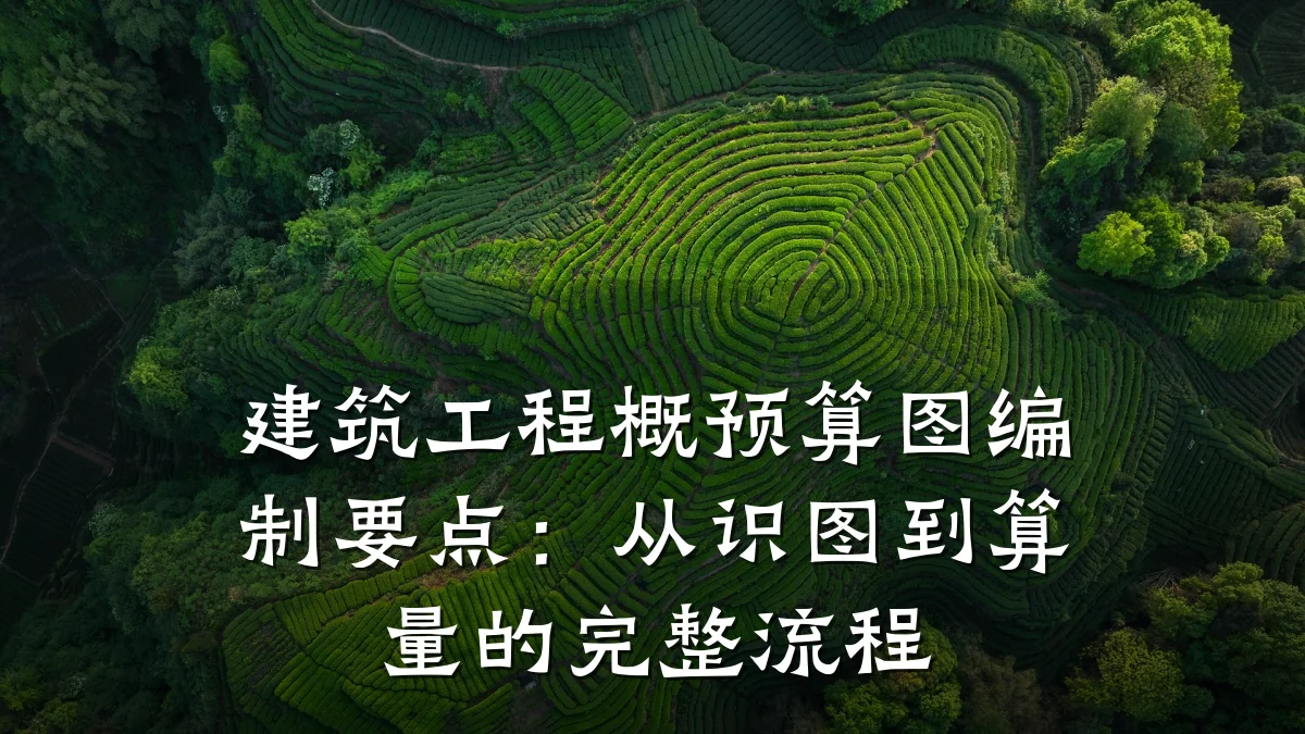 建筑工程概预算图编制要点:从识图到算量的完整流程