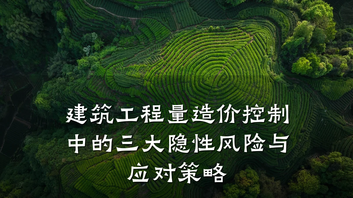 建筑工程量造价控制中的三大隐性风险与应对策略