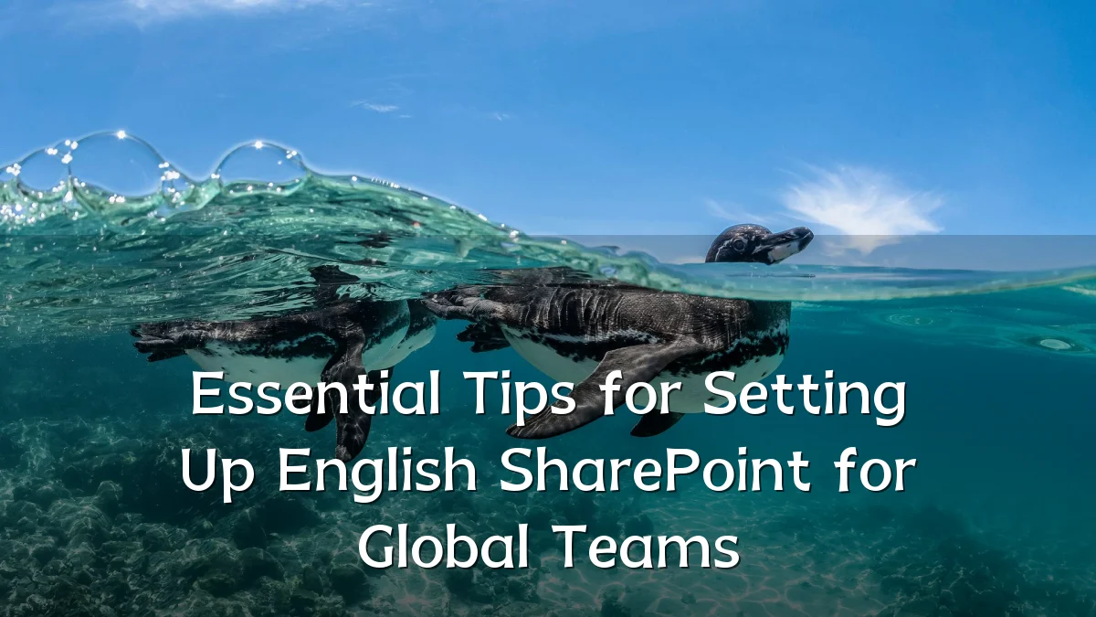 Essential Tips for Setting Up English SharePoint for Global Teams