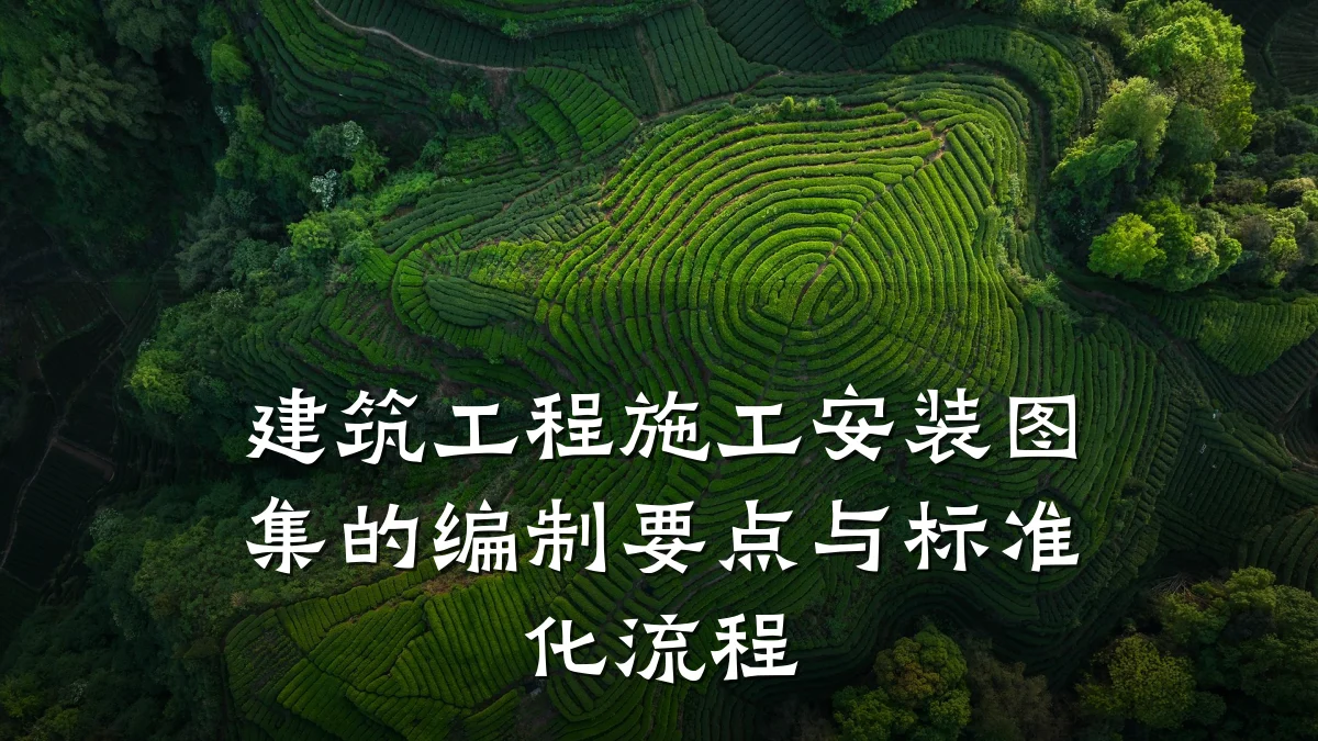 建筑工程施工安装图集的编制要点与标准化流程