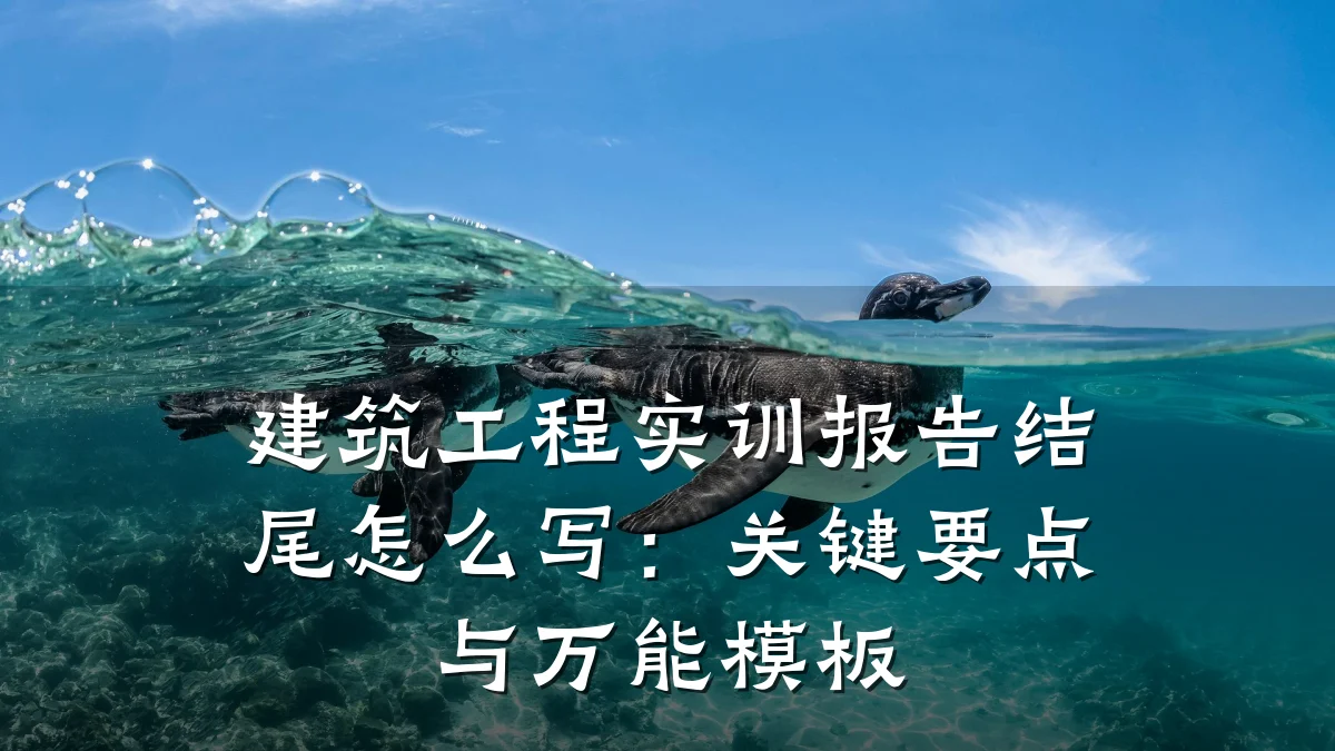建筑工程实训报告结尾怎么写:关键要点与万能模板