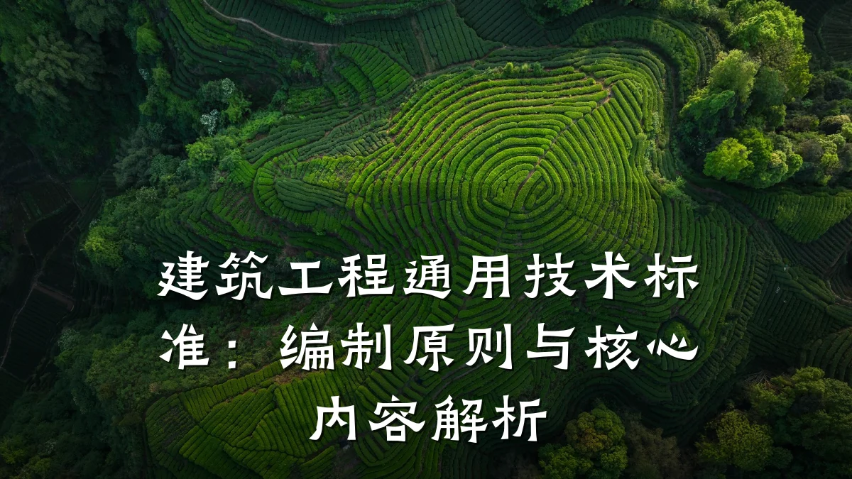 建筑工程通用技术标准:编制原则与核心内容解析
