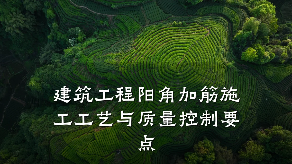 建筑工程阳角加筋施工工艺与质量控制要点