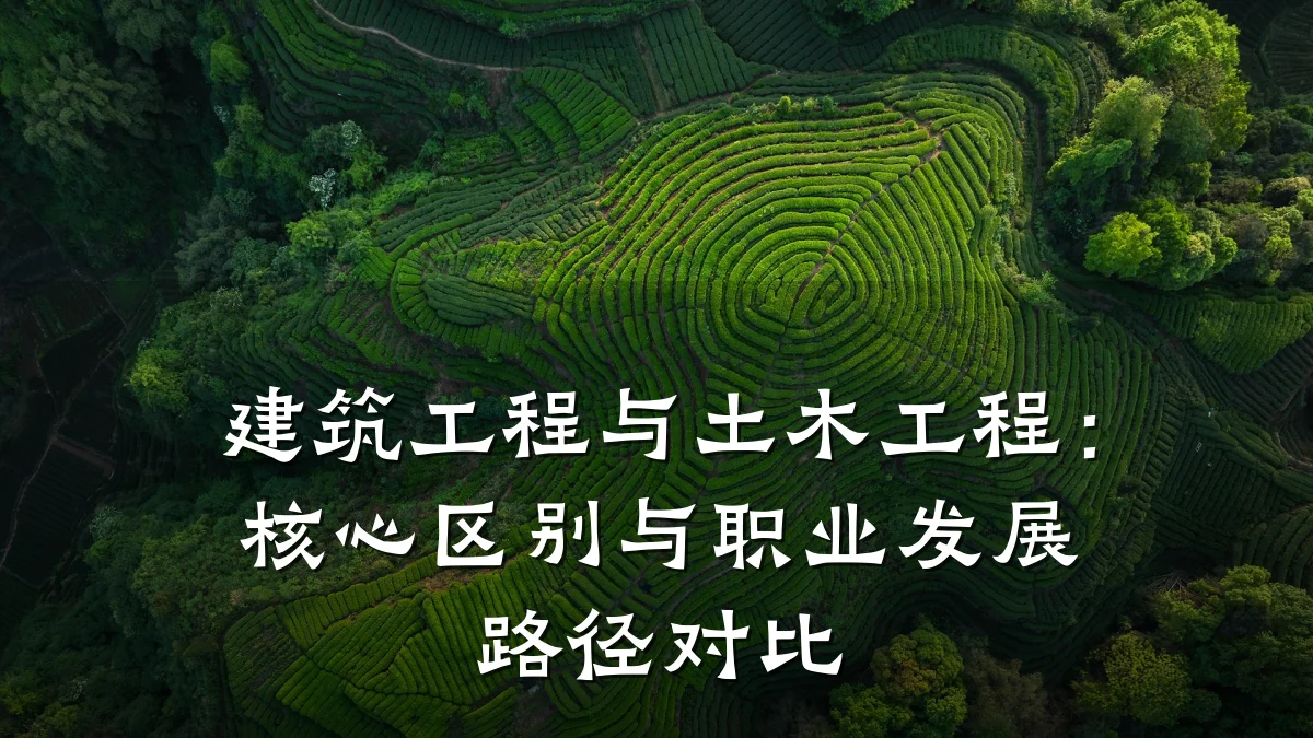 建筑工程与土木工程:核心区别与职业发展路径对比