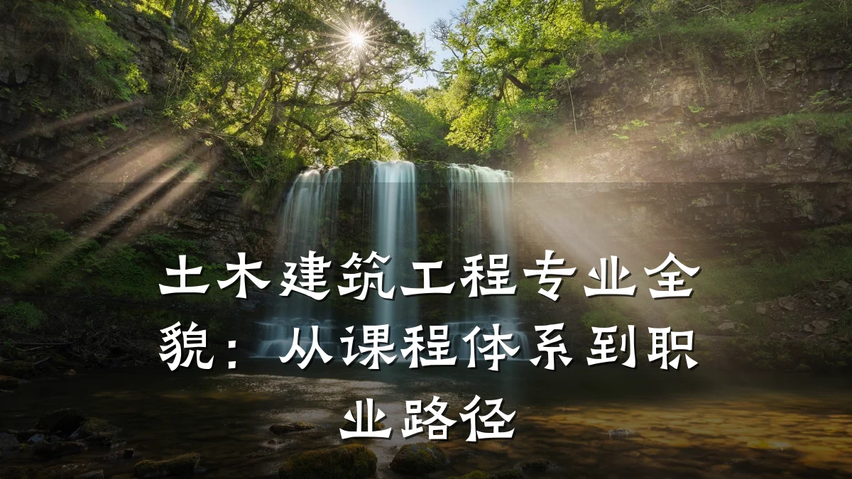土木建筑工程专业全貌:从课程体系到职业路径