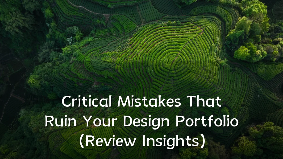 Critical Mistakes That Ruin Your Design Portfolio (Review Insights)