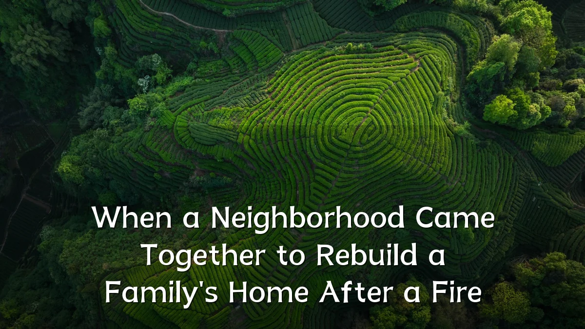 When a Neighborhood Came Together to Rebuild a Family's Home After a Fire
