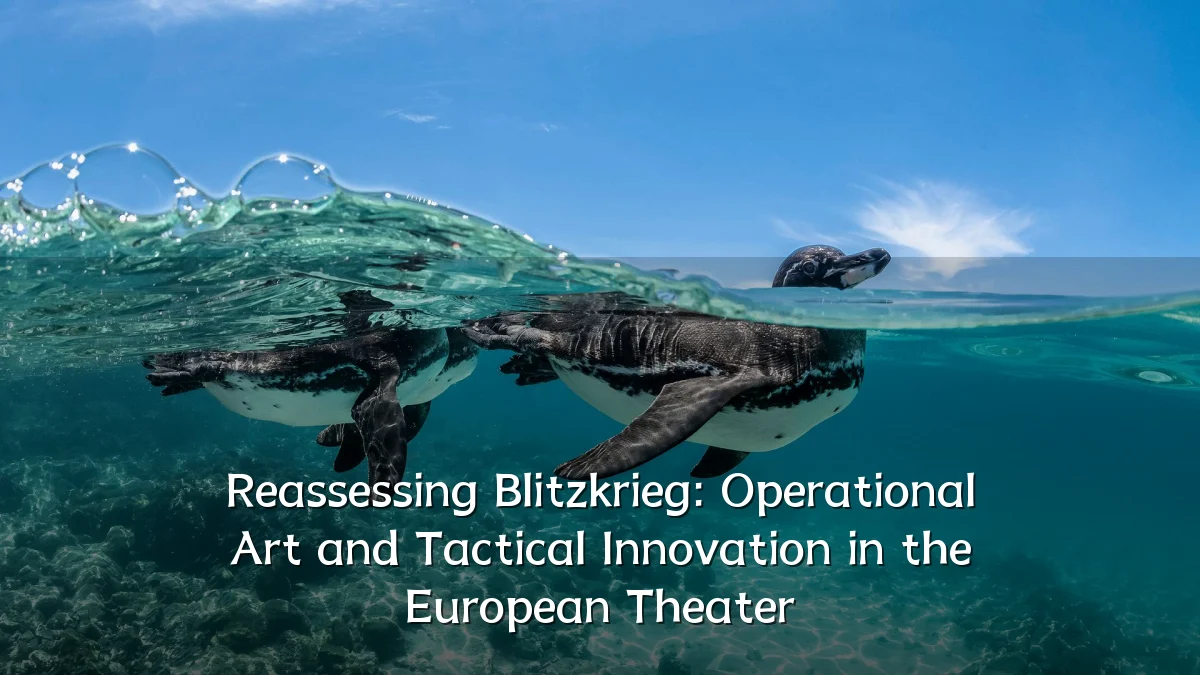 Reassessing Blitzkrieg: Operational Art and Tactical Innovation in the European Theater