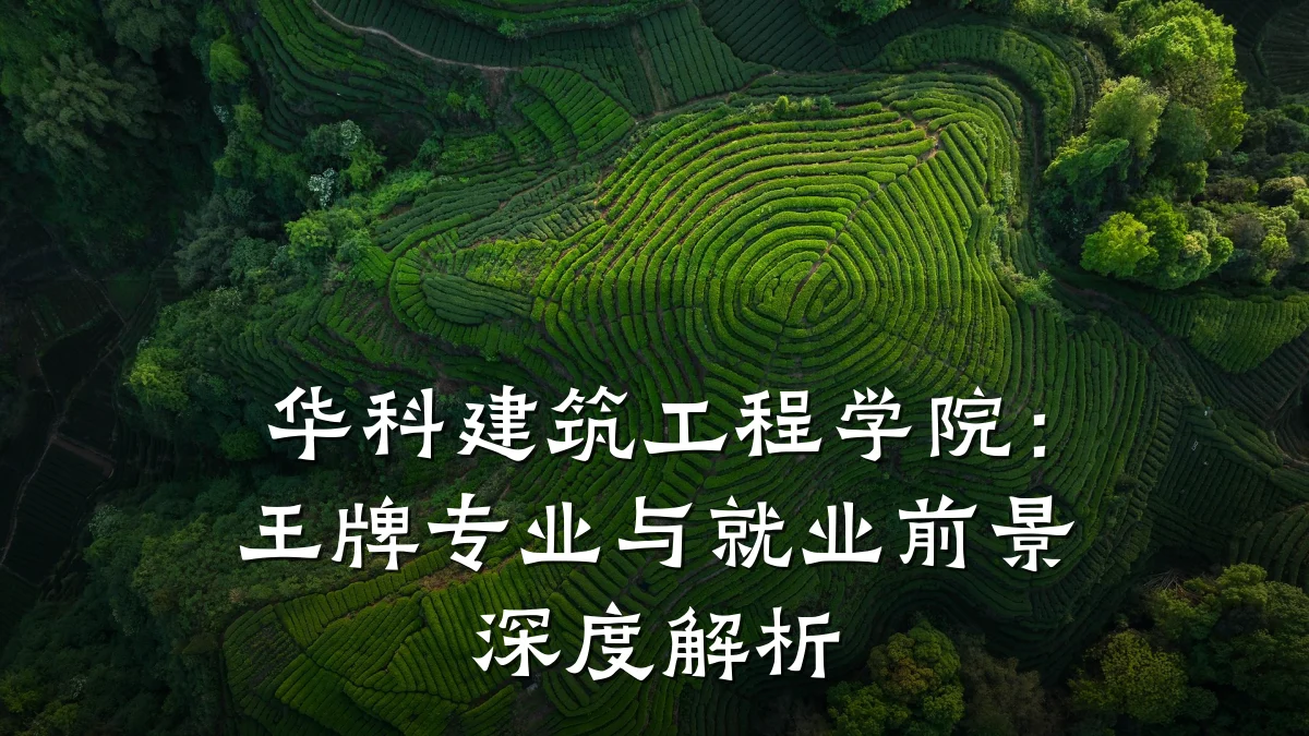 华科建筑工程学院:王牌专业与就业前景深度解析