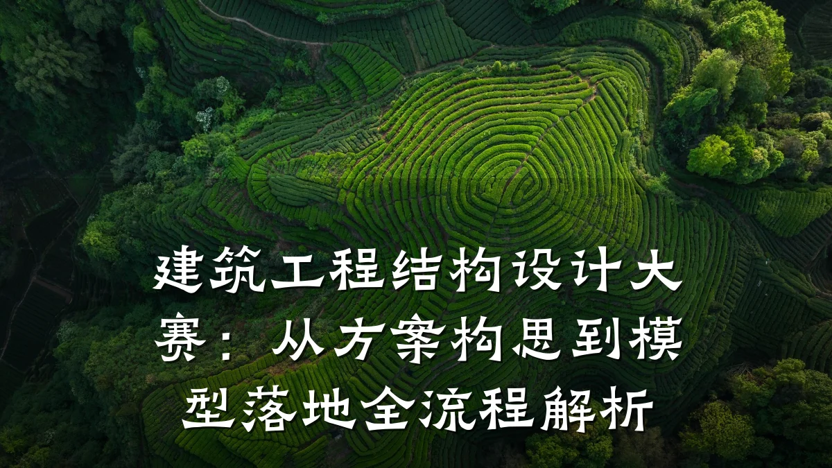建筑工程结构设计大赛:从方案构思到模型落地全流程解析
