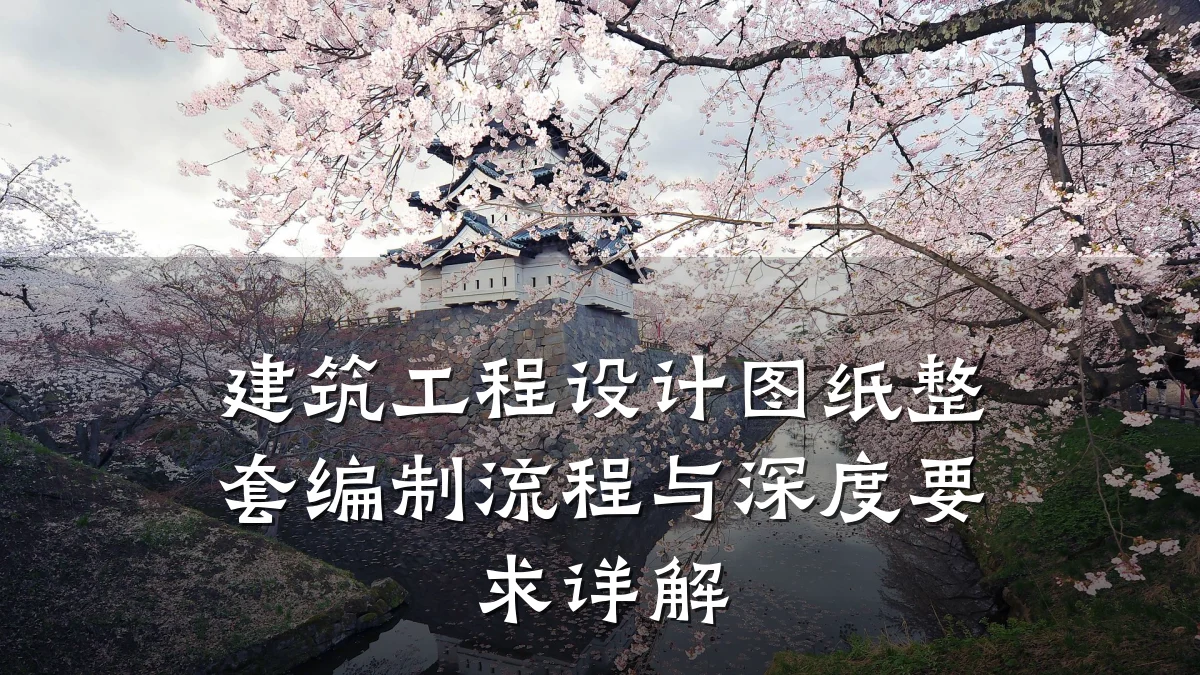 建筑工程设计图纸整套编制流程与深度要求详解