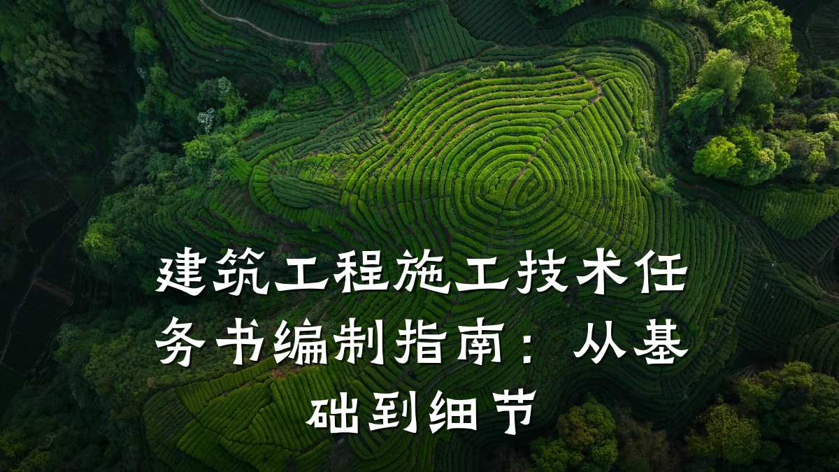 建筑工程施工技术任务书编制指南:从基础到细节