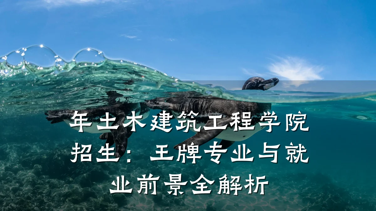 年土木建筑工程学院招生:王牌专业与就业前景全解析