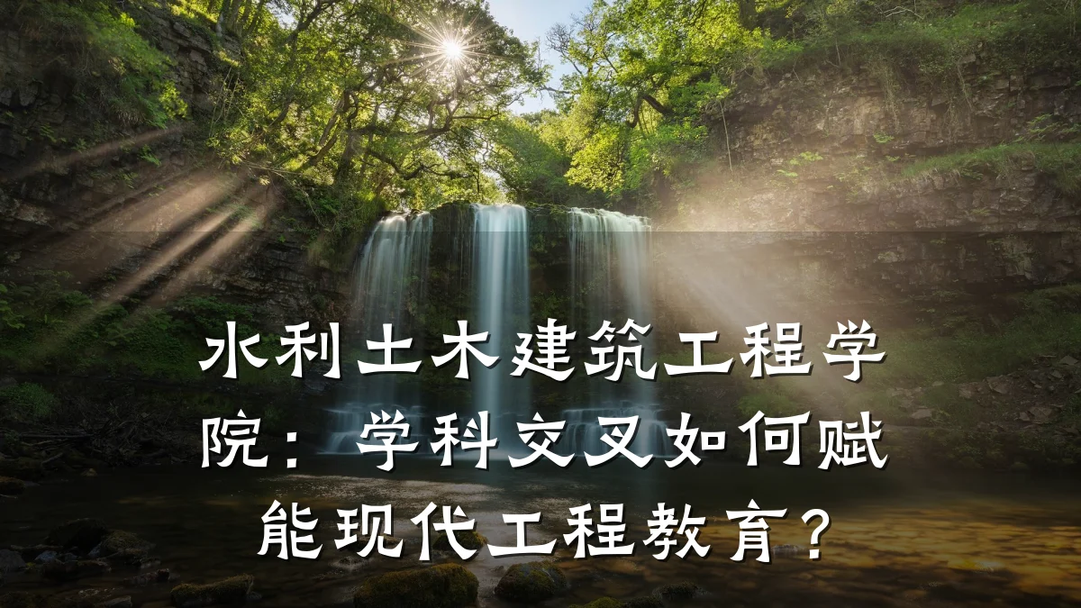 水利土木建筑工程学院：学科交叉如何赋能现代工程教育？