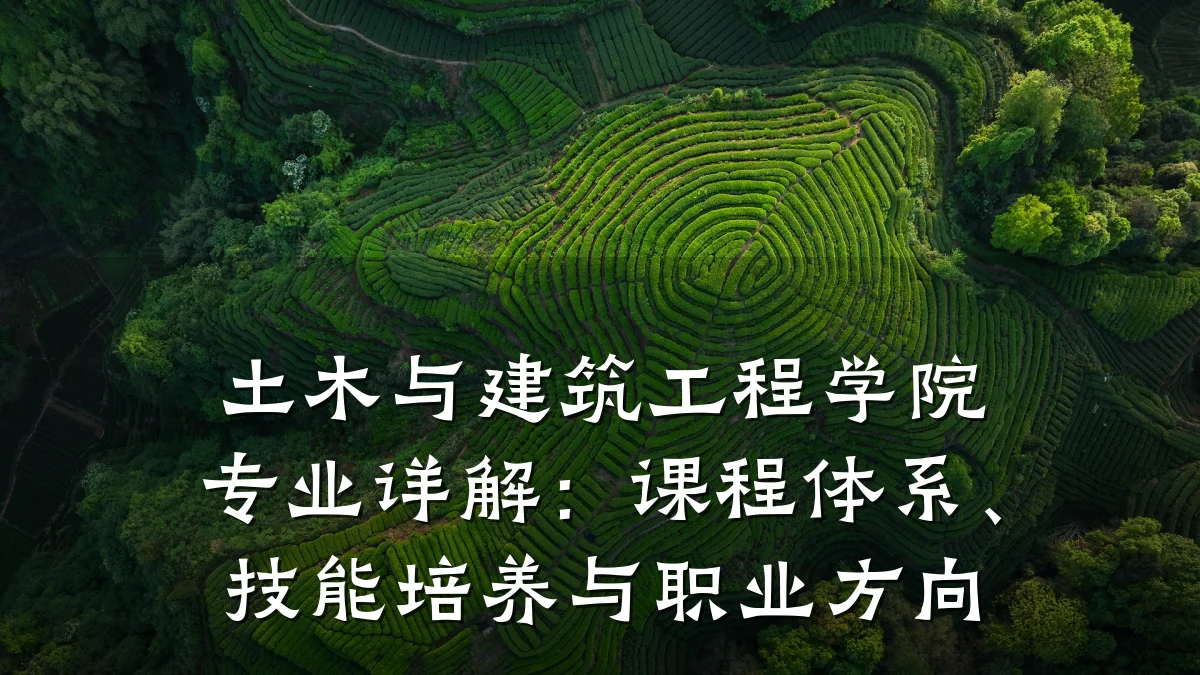 土木与建筑工程学院专业详解:课程体系、技能培养与职业方向